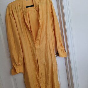 Long yellow silk blouse kimono